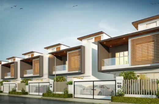 An architect's impression of Gated community Villas in Chennai
